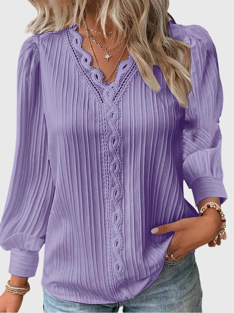 Andrea™ | Elegante Pullover-Bluse