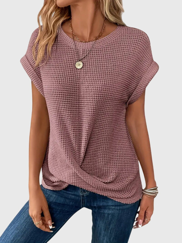 Isa™ | Elegante Bluse mit Rundhalsausschnitt