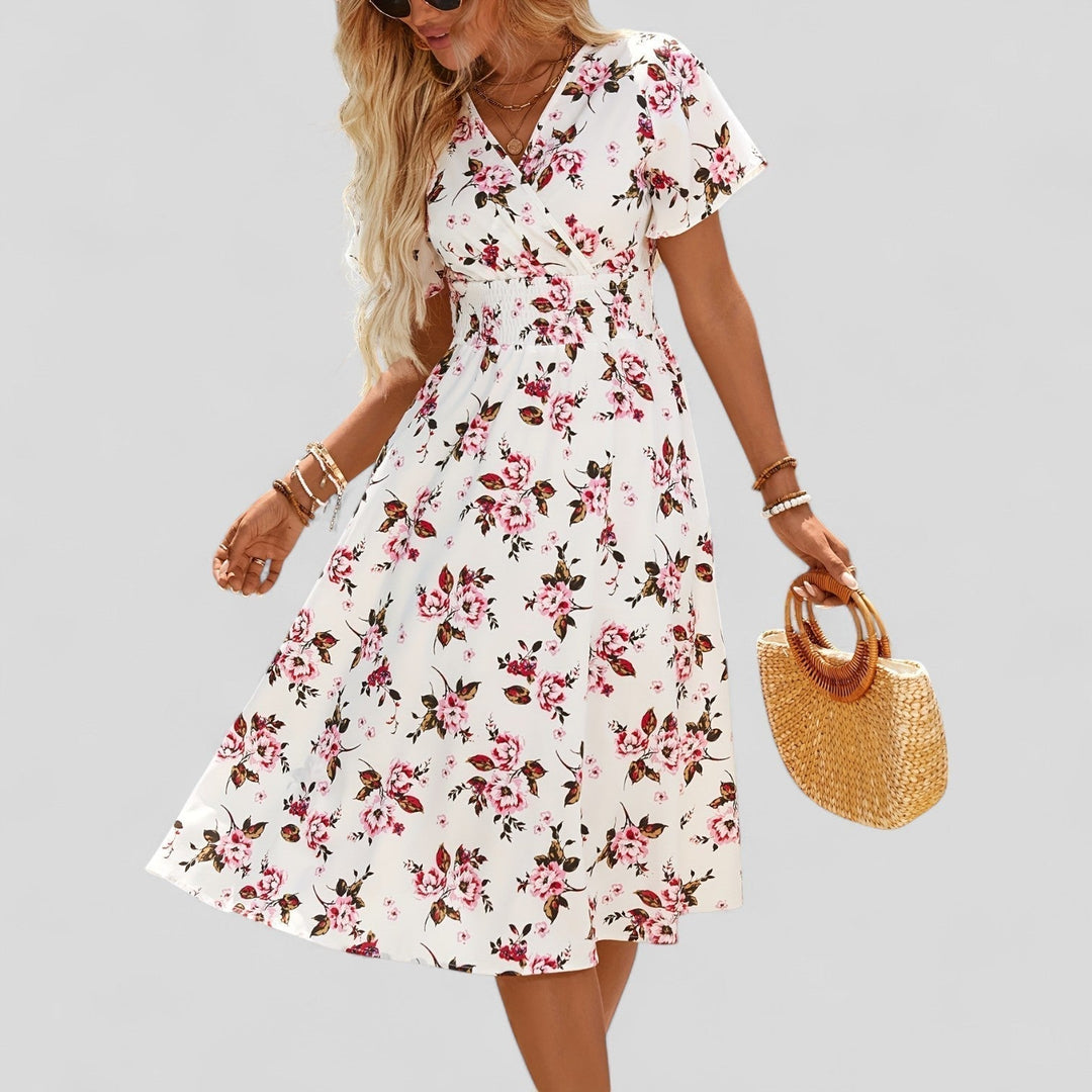 Gretalise | Bequemes Sommer-Midi-Kleid