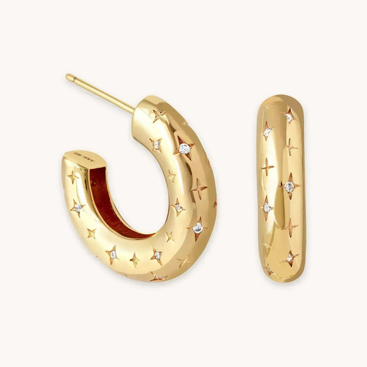 Florenzia | Stern Ohrringe 18k Gold