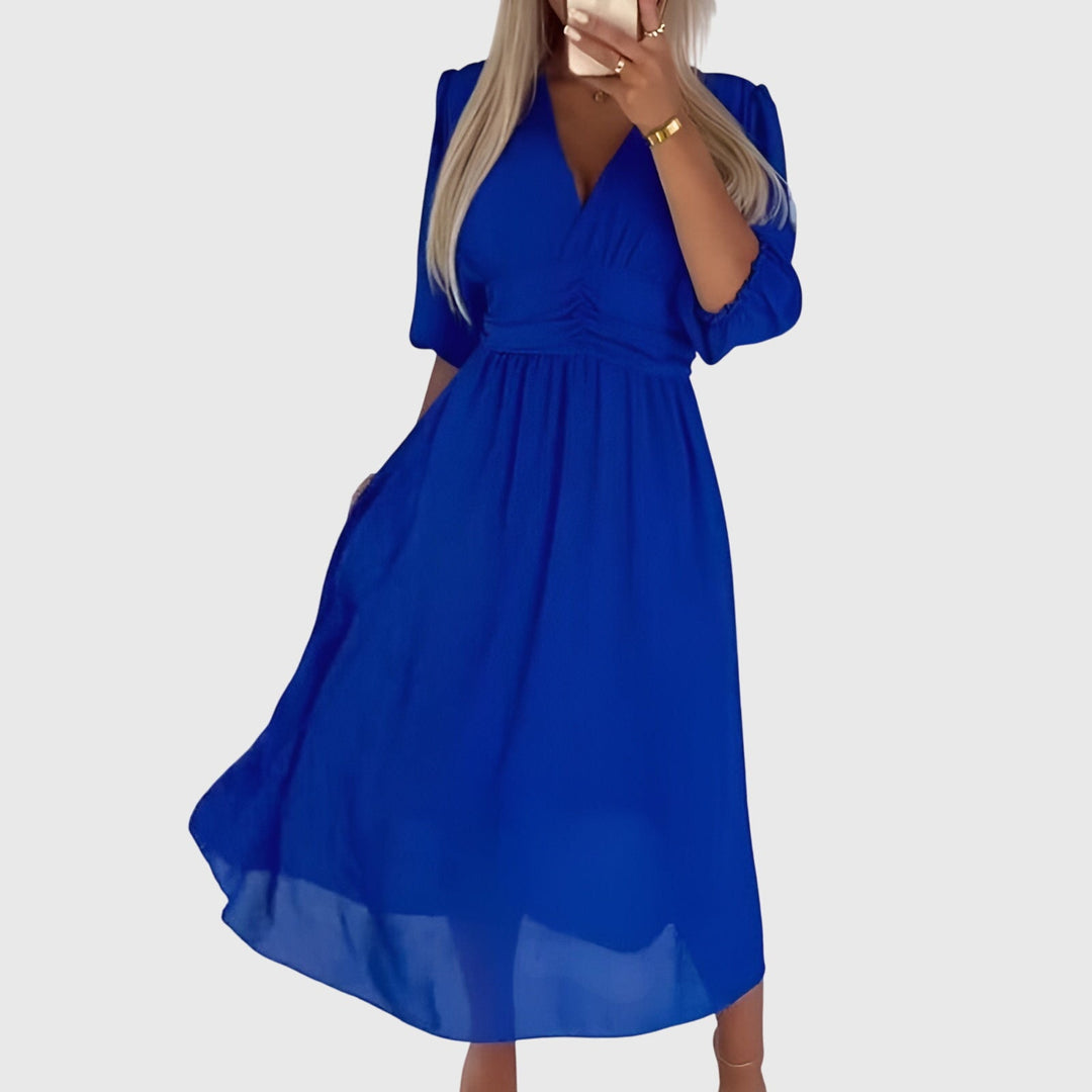 Chloe™ | Leichtes Seiden-Chiffon-Kleid