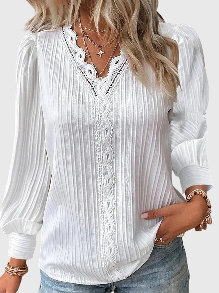Andrea™ | Elegante Pullover-Bluse